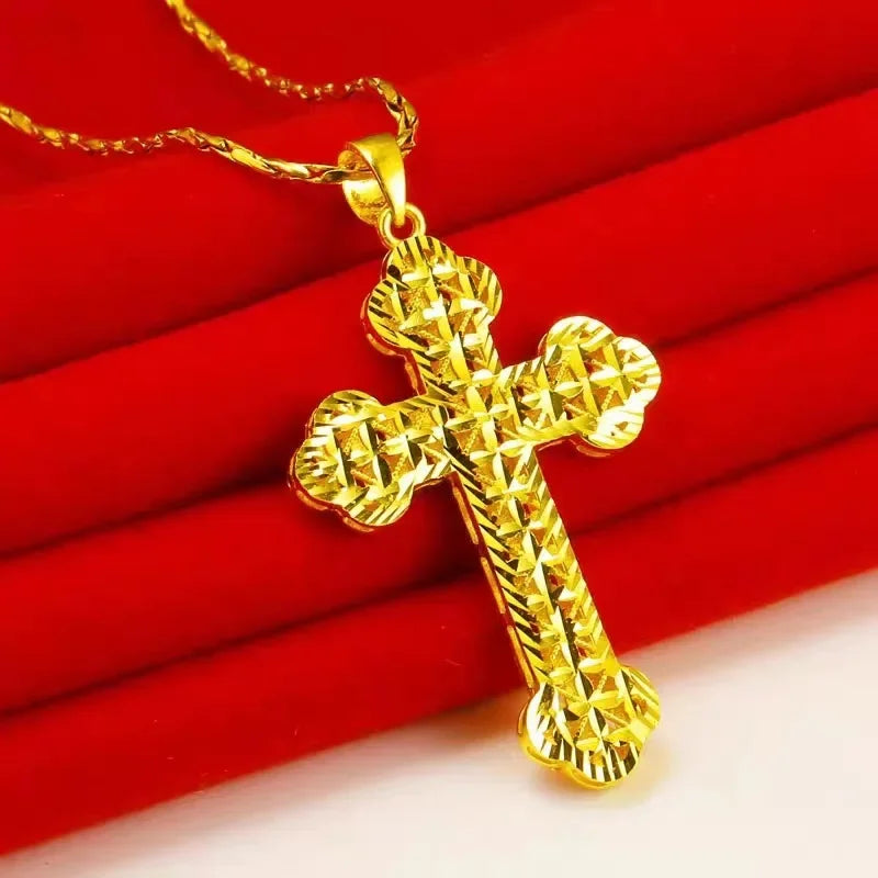 ✨ Pure Faith 24K Gold Cross Necklace